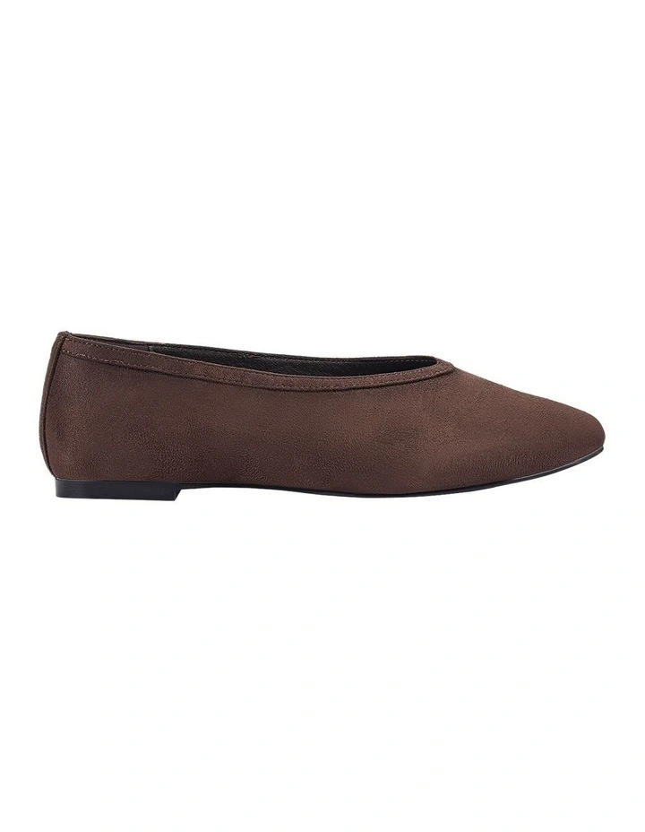 Euphoria Ballet Flats in Chocolate Micro image 1