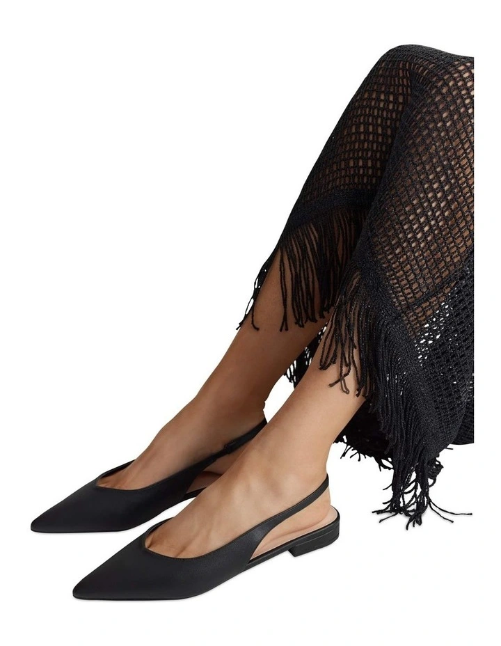 Hillary Slingback Flats in Black image 2