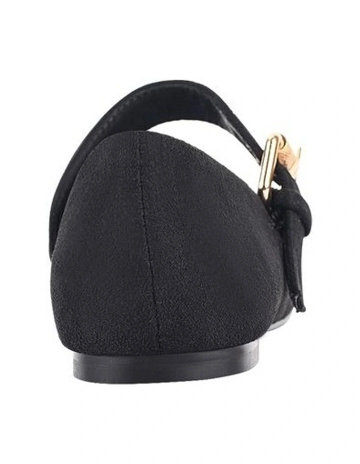 Europe Mary-Jane Flats in Black Micro image 4