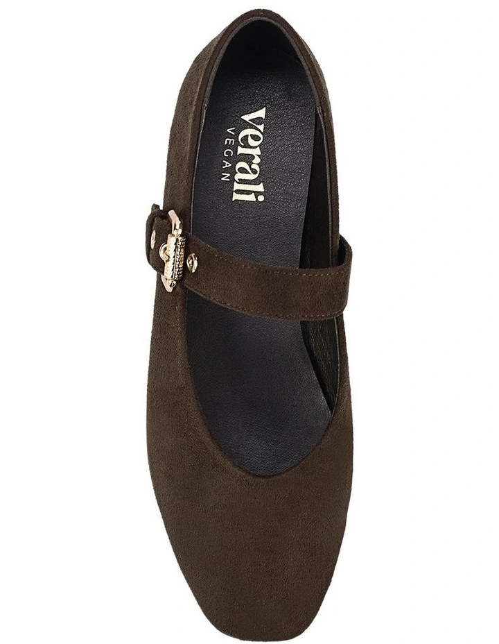 Europe Mary-Jane Flats in Chocolate Micro image 6