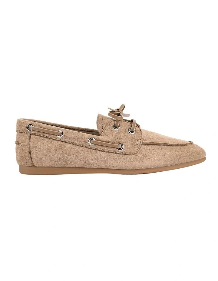 Brody Boat Shoes in Taupe Micro image 1