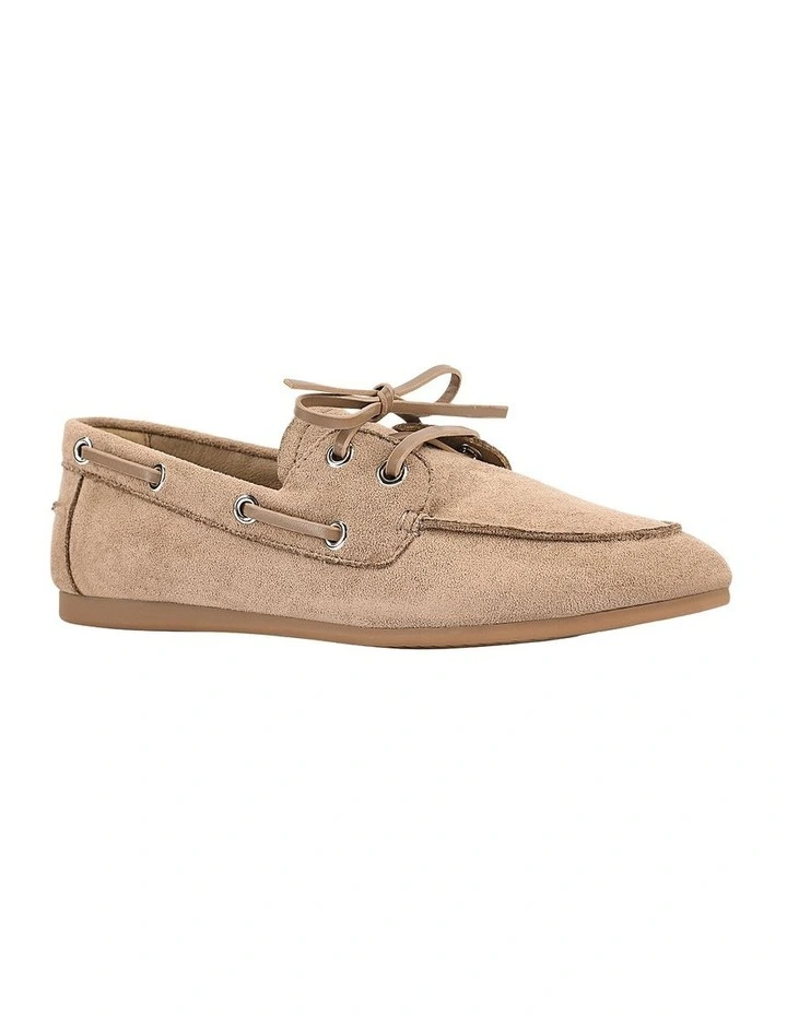 Brody Boat Shoes in Taupe Micro image 2