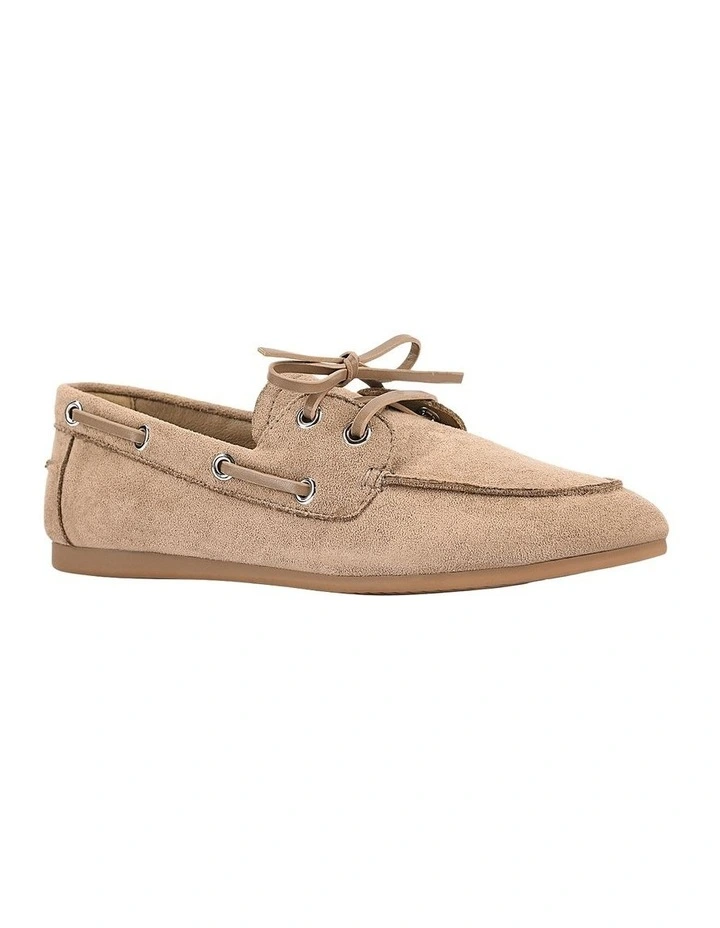 Brody Boat Shoes in Taupe Micro image 3