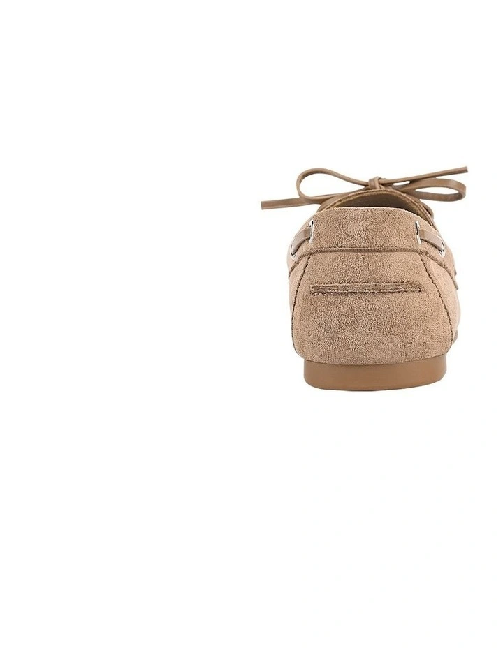 Brody Boat Shoes in Taupe Micro image 3