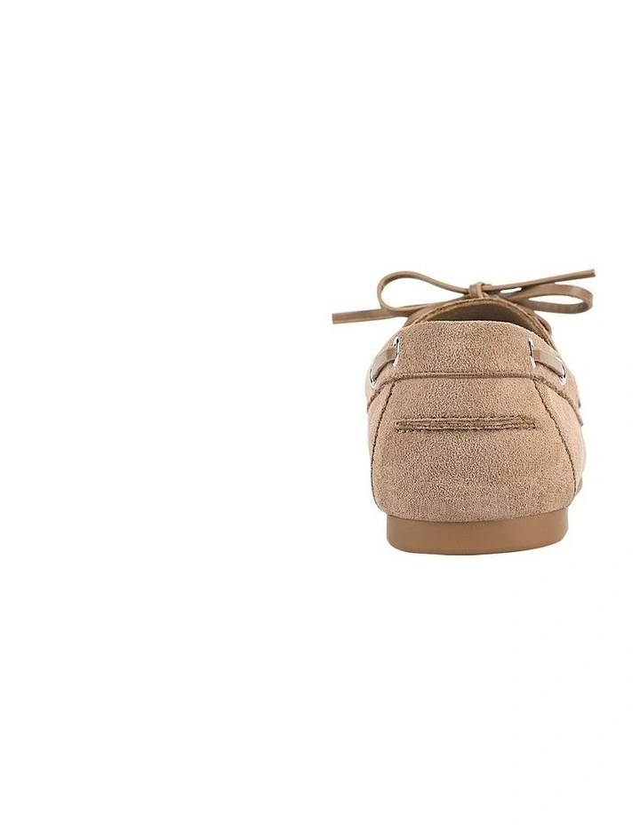 Brody Boat Shoes in Taupe Micro image 4