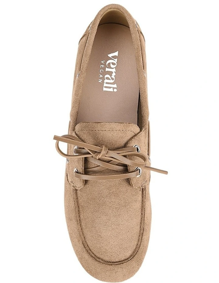 Brody Boat Shoes in Taupe Micro image 5