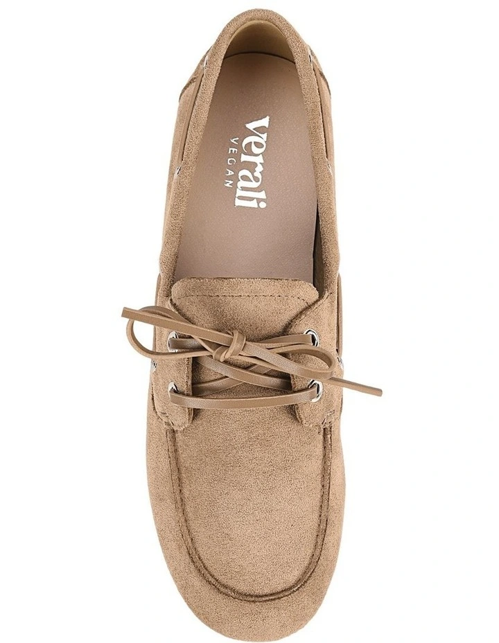 Brody Boat Shoes in Taupe Micro image 6