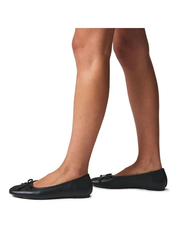 Eugenie Ballet Flats in Black image 2