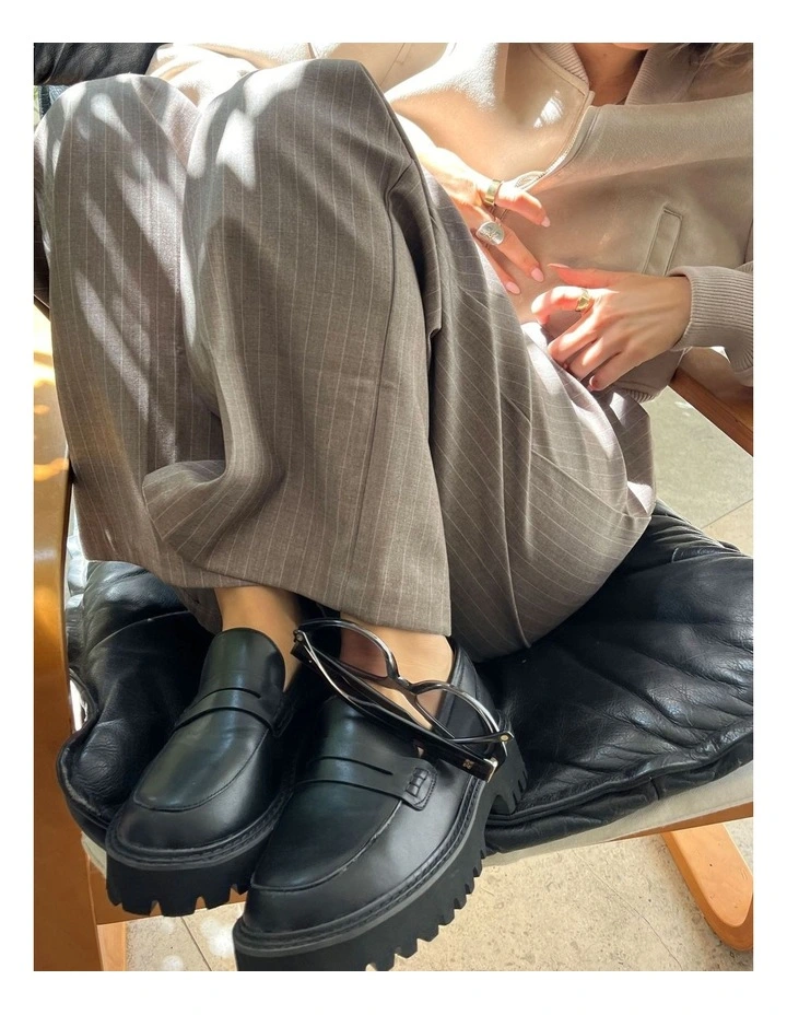 Neon Chunky Loafers in Black image 2