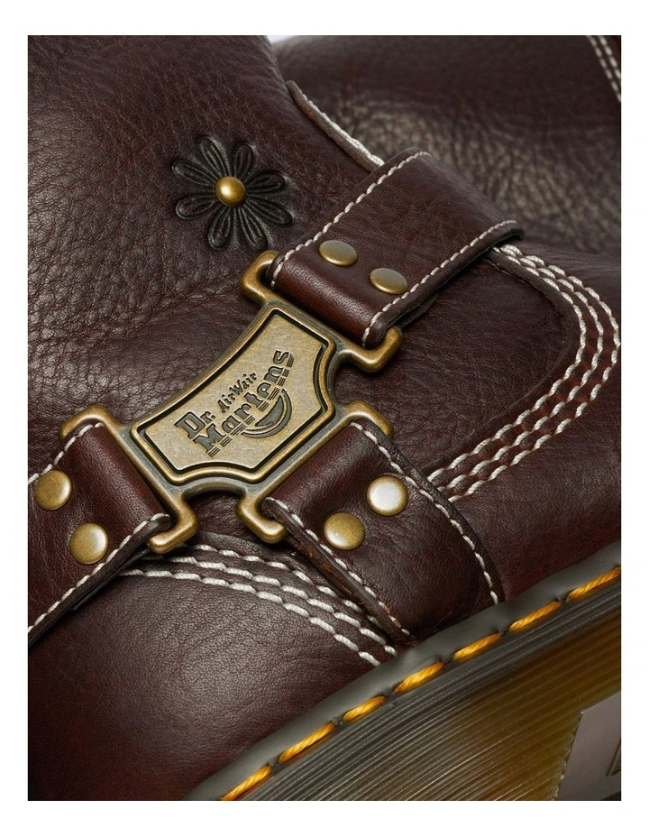 Anistone Flower Hi Flower Boot in Dark Brown Grizzly image 2