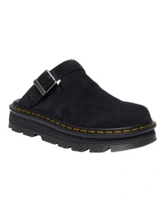 ZebZag Mule in Black Suede