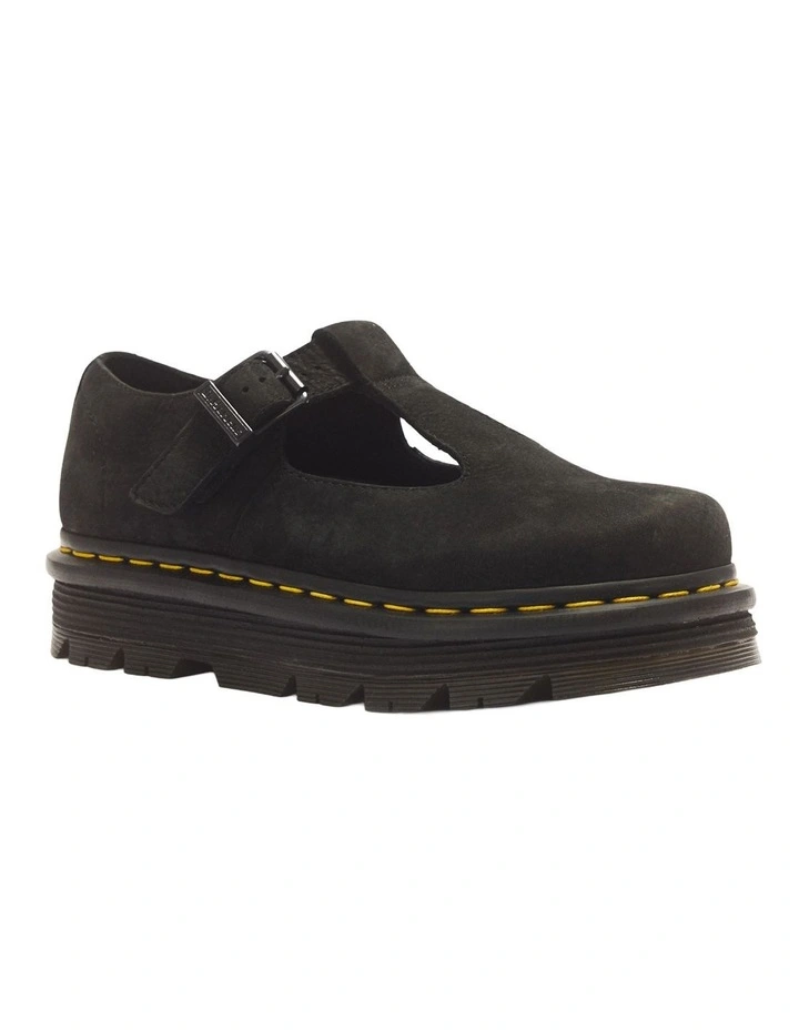 Zebzag Mary Jane Black Milled Nubuck image 1
