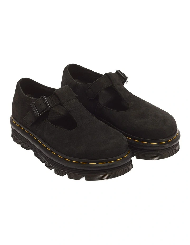 Zebzag Mary Jane Black Milled Nubuck image 4