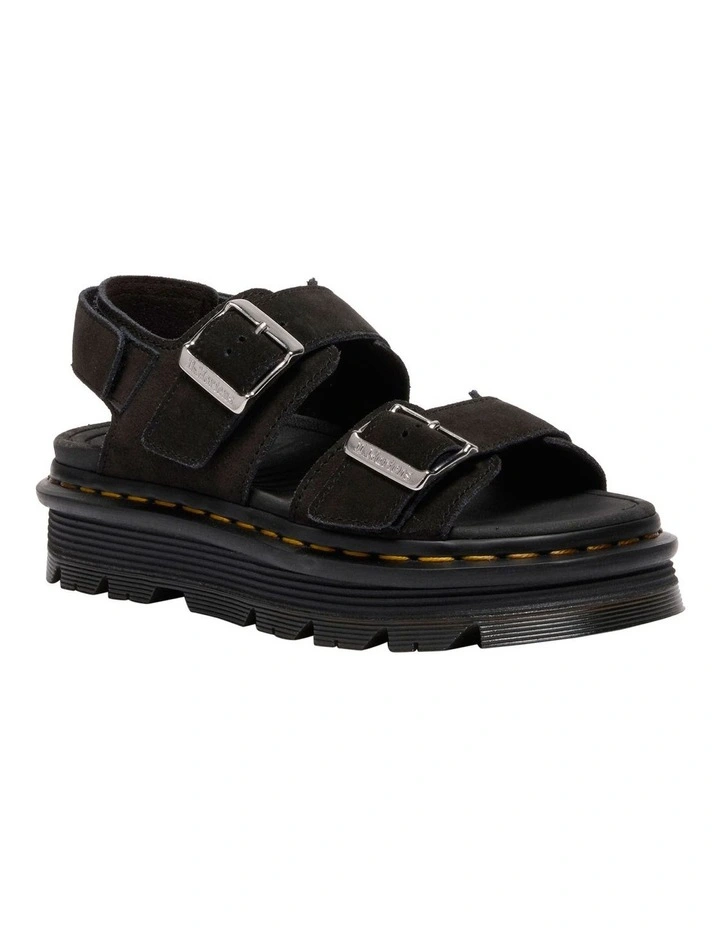 Zebzag Sandal in Black image 1