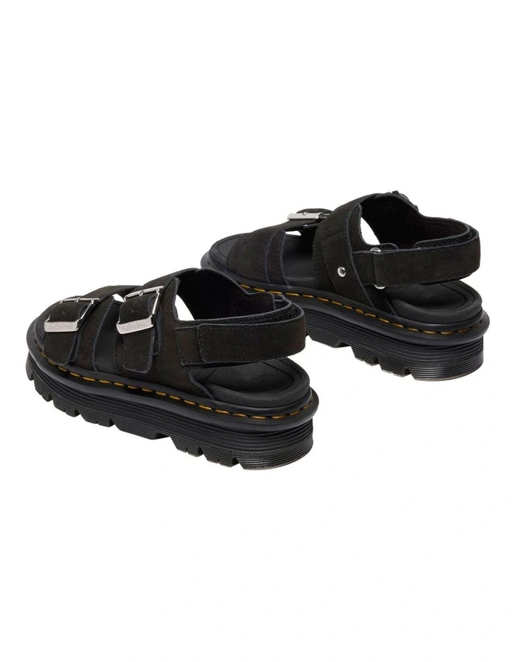 Zebzag Sandal in Black image 4