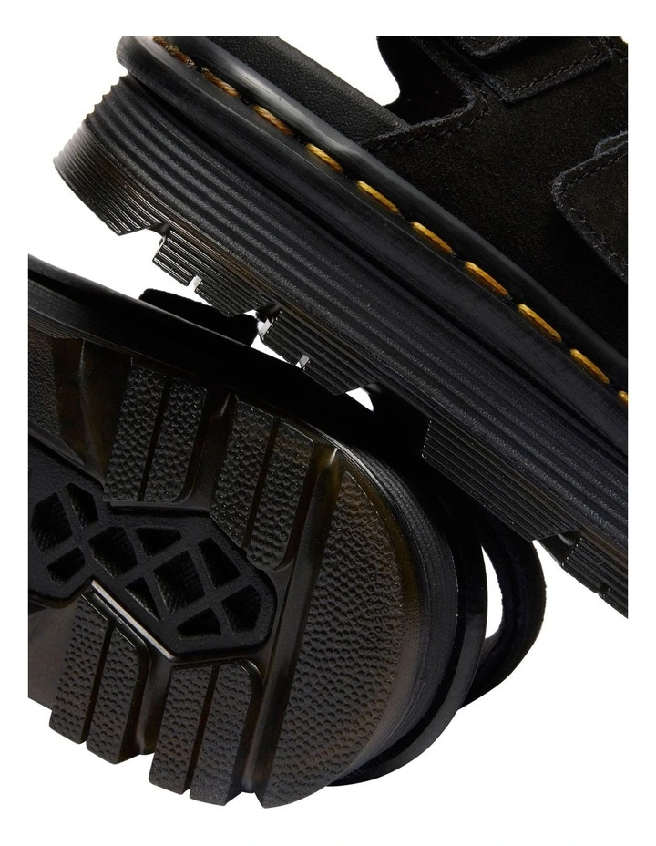 Zebzag Sandal in Black image 6