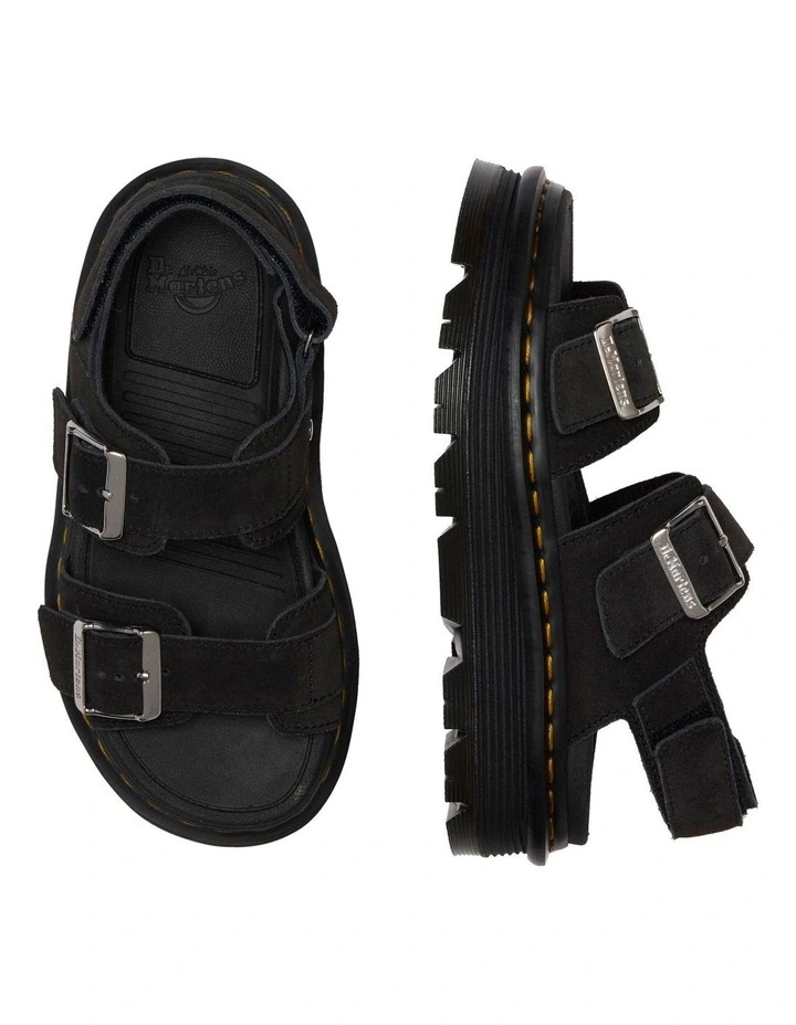 Zebzag Sandal in Black image 7