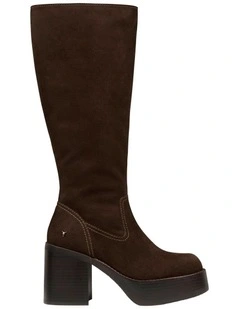Nowhere Boots in Brownie Suede