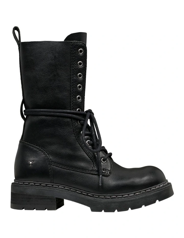 Mid Calf Boot in Independent Black image 1