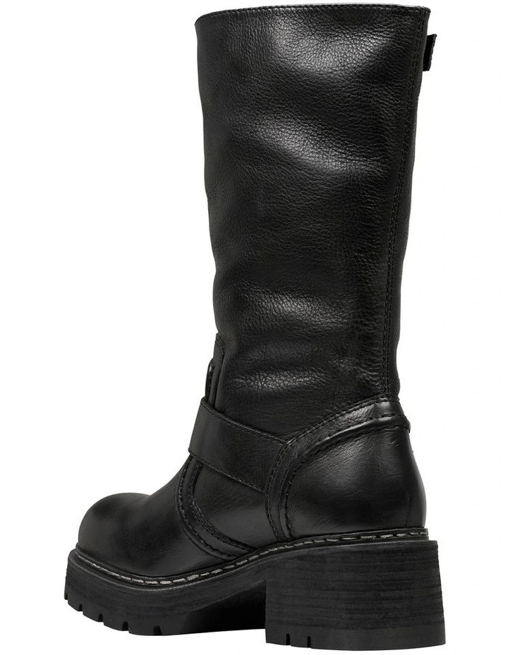 Ruthless Black Leather Boots image 7