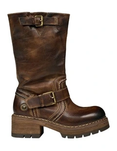 Windsor Smith Ruthless Smoke Stone Leather Boot