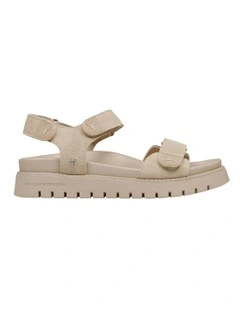 Morale Sandals in Taupe Suede