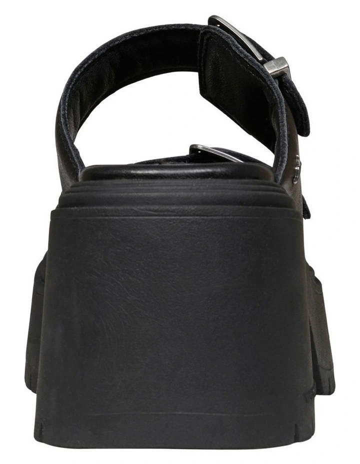 Chasing Leather Sandal in Black image 5