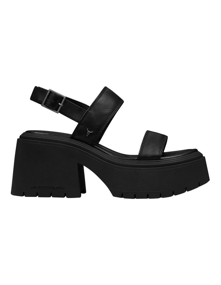 Cosmos Black Chunky Sandal  in Black image 1