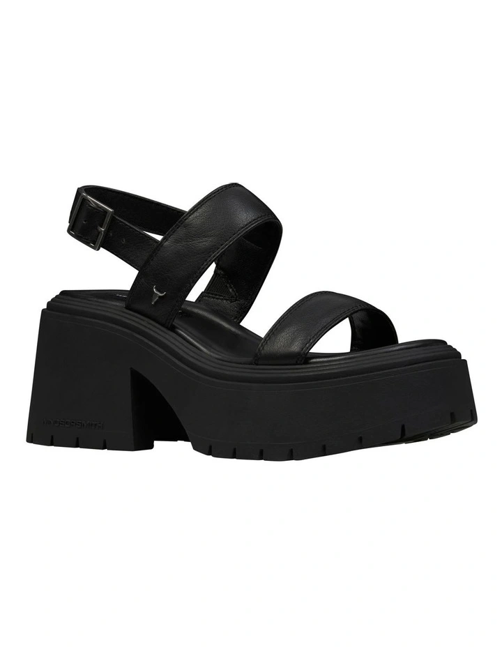 Cosmos Black Chunky Sandal  in Black image 2