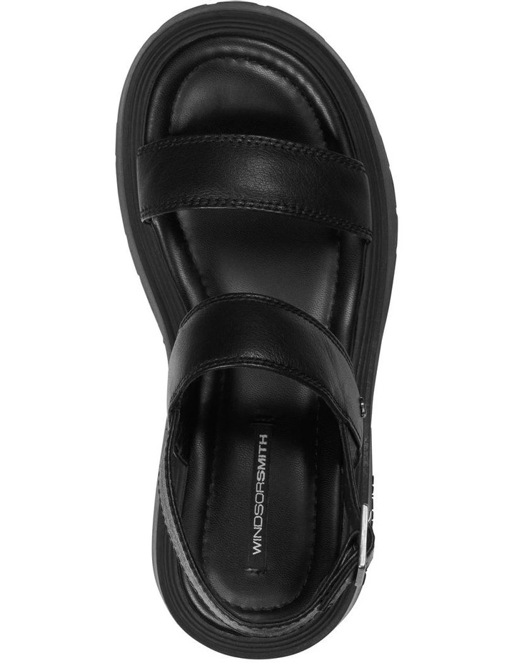 Cosmos Black Chunky Sandal  in Black image 3