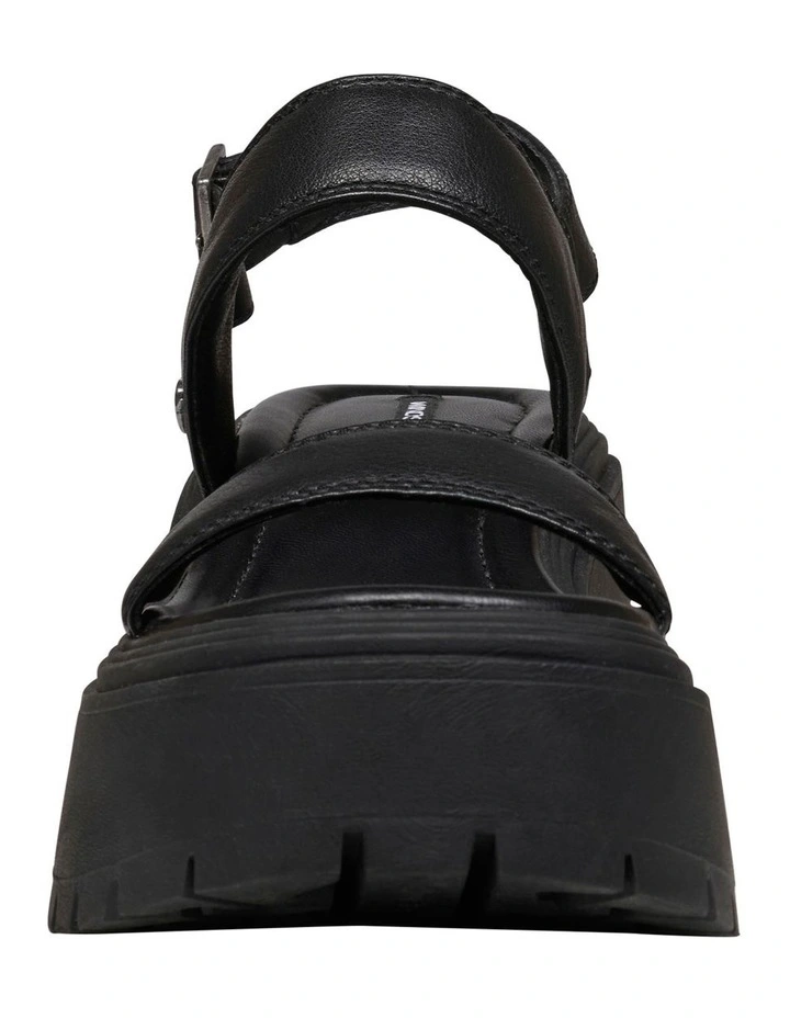 Cosmos Black Chunky Sandal  in Black image 4