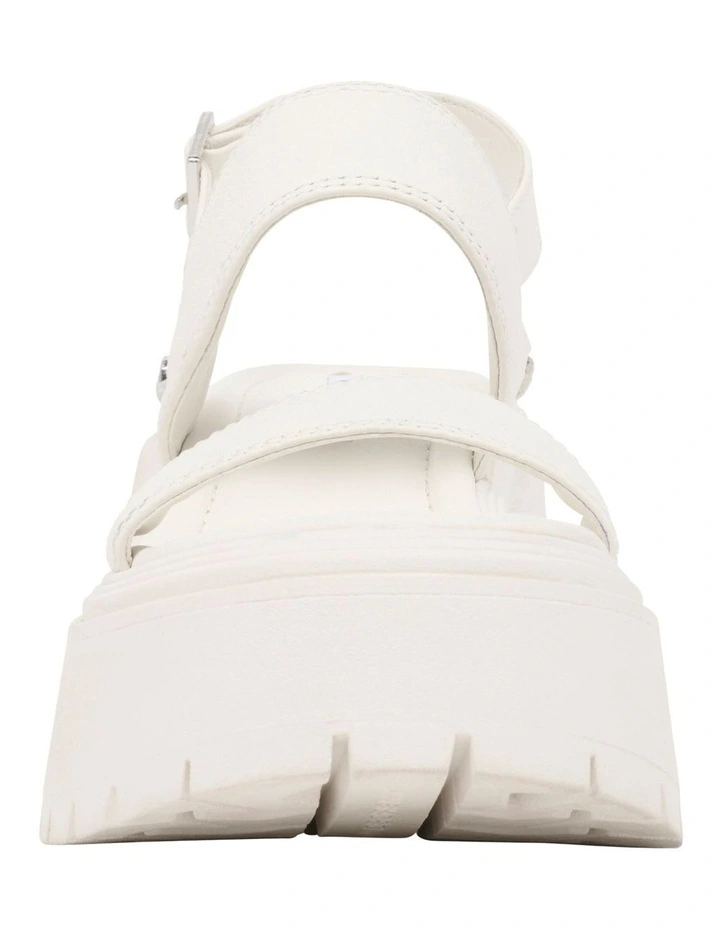 Cosmos Snow Chunky Sandal in White image 4