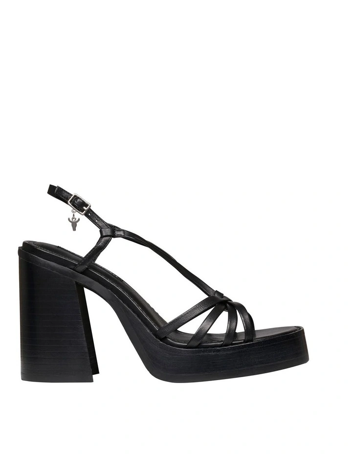 Affair Platform Sandal in Black image 1