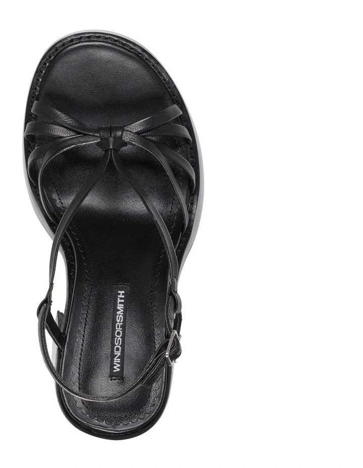 Affair Platform Sandal in Black image 3