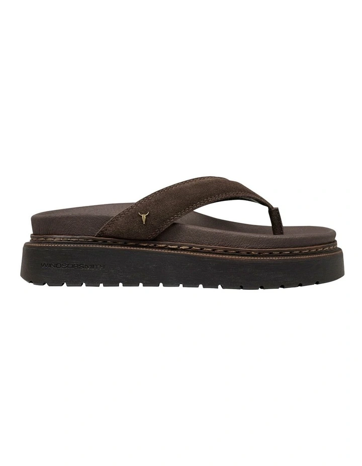 CHECKED DARK CHOC SUEDE image 1