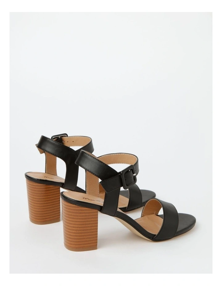 Beckham Block Heel Sandal in Black image 4
