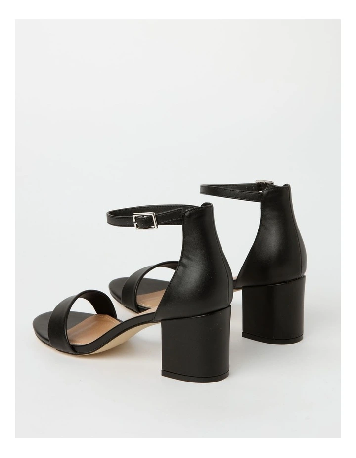 Cali Ankle Strap Sandal in Black image 4