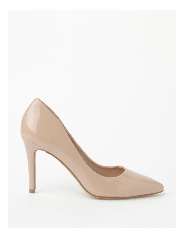 closed toe tan heels