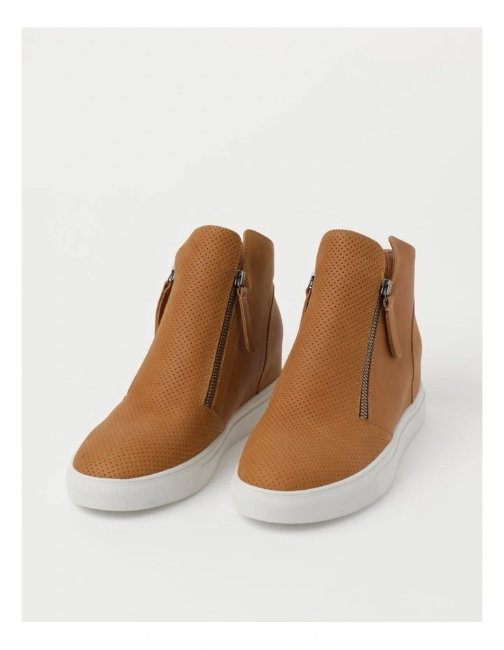 khaki wedge trainers