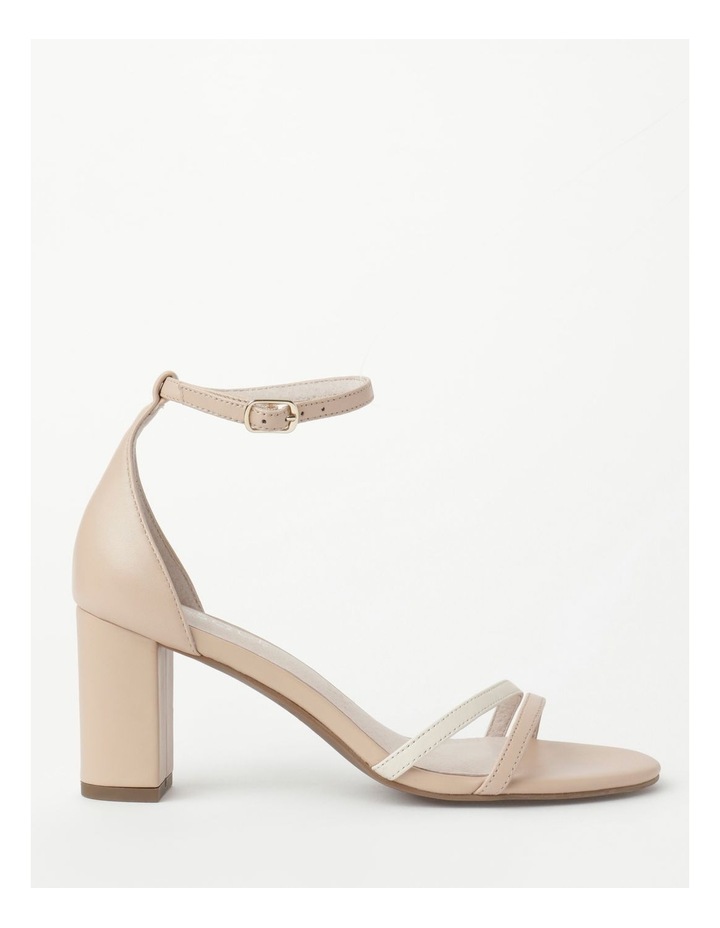 low block heel nude sandals