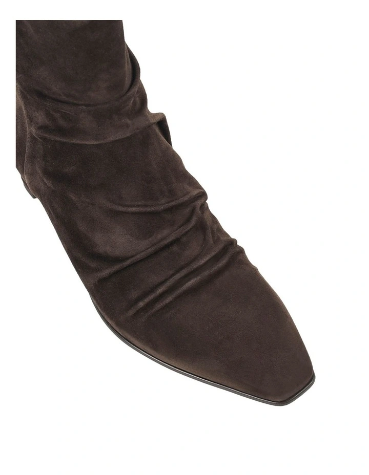 Janet Boot in Ground Coffee Suede image 4
