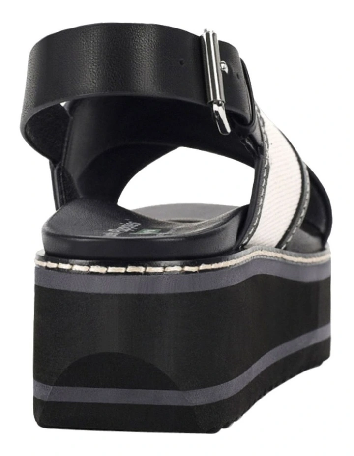 Daint Platofrm Sandal in Black Bone image 5
