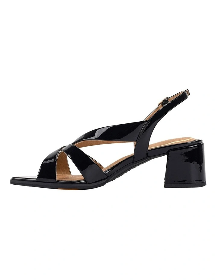 Kaboo Sandal in Black Patent image 3