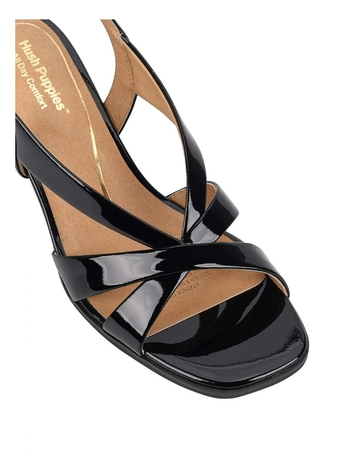 Kaboo Sandal in Black Patent image 4