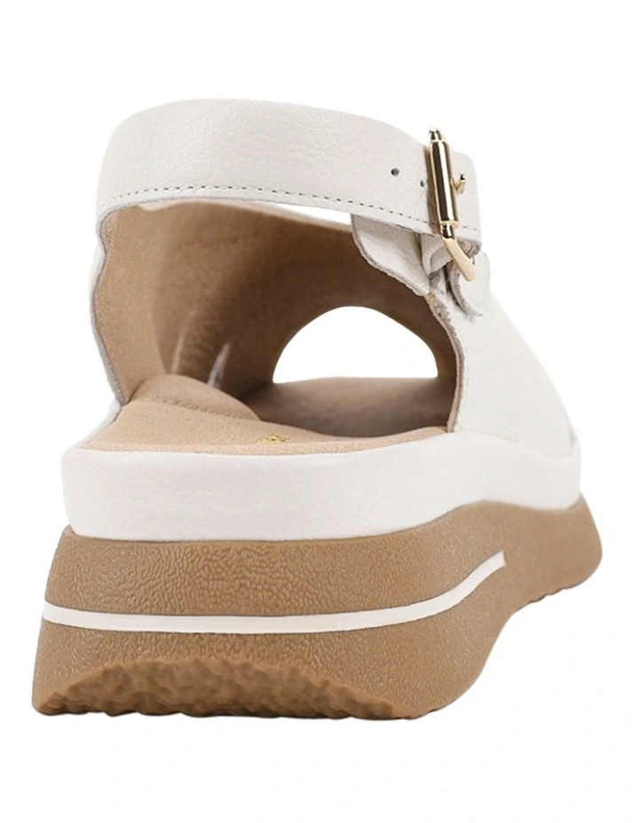 Kazoo Sandal in White image 5