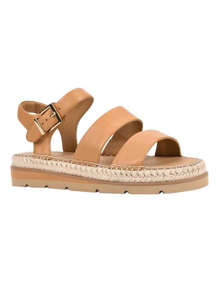Weave Sandal in Camel image 2