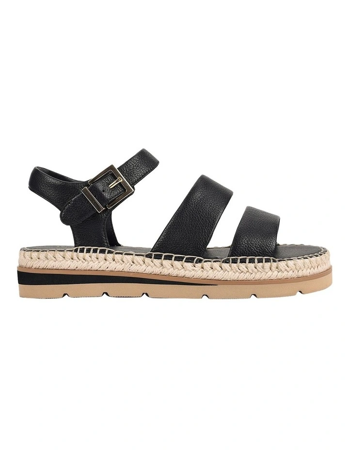 Weave Sandal in Black image 1