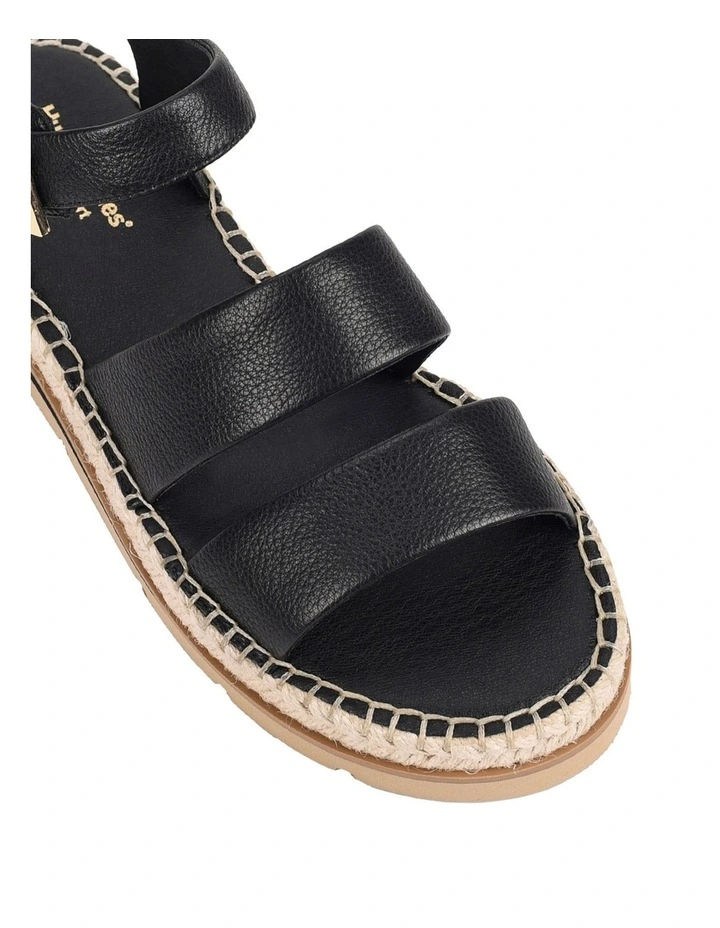 Weave Sandal in Black image 4