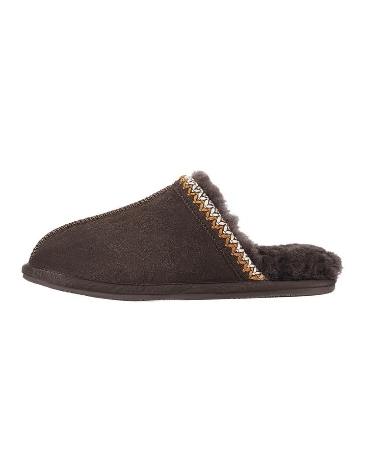 Cozi Slipper in Ground Coffee Suede image 3