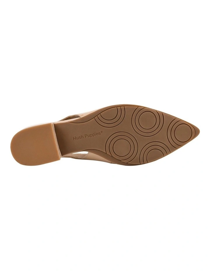 Azula Slingback Shoes in Nude Patent image 6